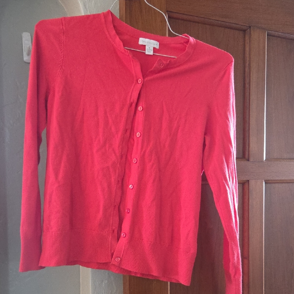 Charter Club Coral Cardigan.